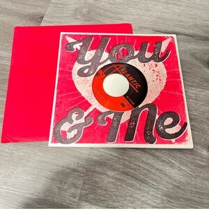 Atlantic Vinyl Record with Red Sleeve